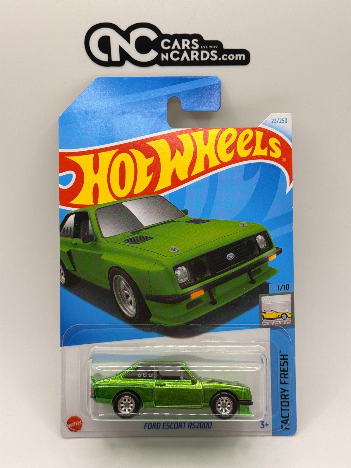 2024 Hot Wheels Super Treasure Hunt Ford Escort RS2000 Green With Protector