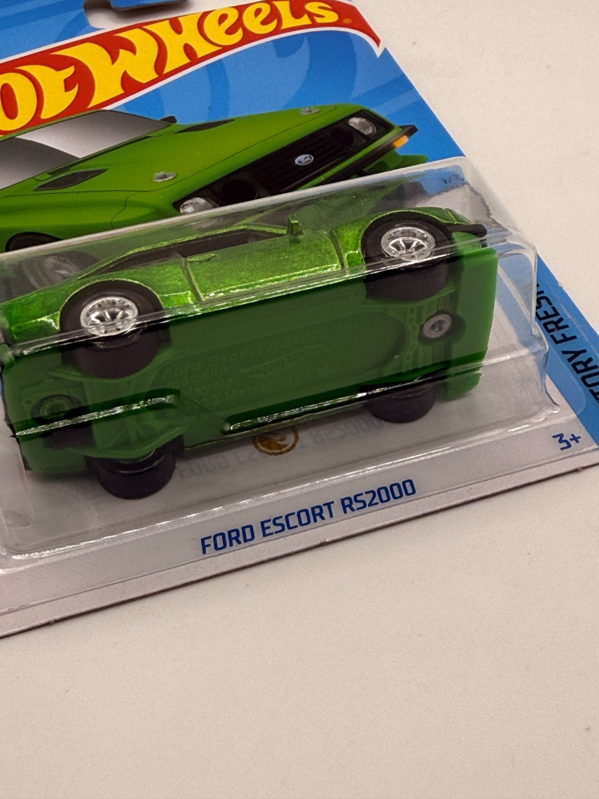 2024 Hot Wheels Super Treasure Hunt Ford Escort RS2000 Green With Protector