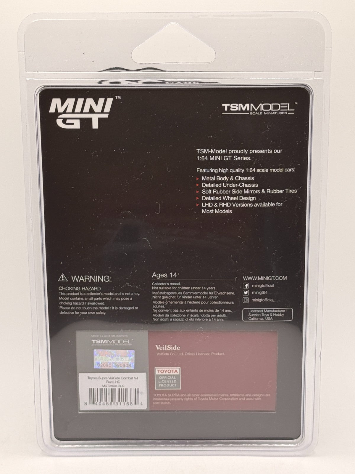 Mini GT 1:64 Toyota Supra VeilSide Combat V-I – Red MGT01094-BL CHASE