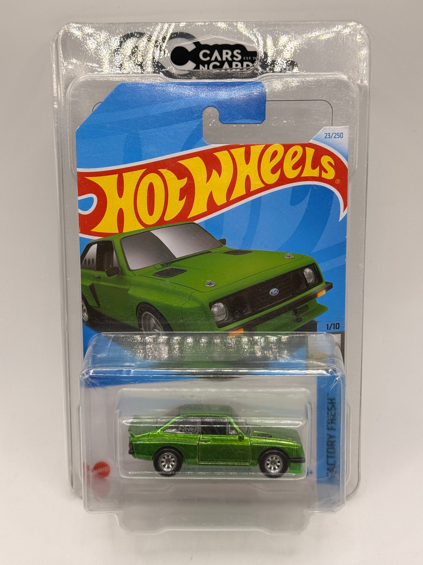 2024 Hot Wheels Super Treasure Hunt Ford Escort RS2000 Green With Protector