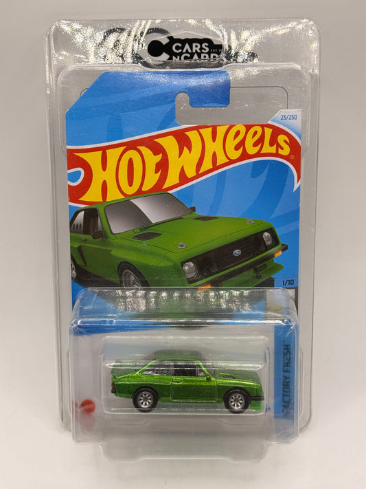 2024 Hot Wheels Super Treasure Hunt Ford Escort RS2000 Green With Protector