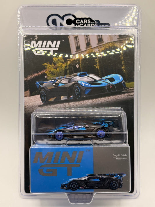 Mini GT 1:64 Bugatti Bolide Presentation Black Blue Mijo MGT01063 CHASE