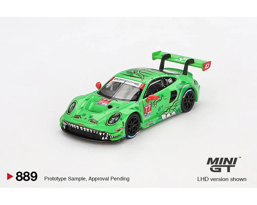 Mini GT 1:64 Porsche 911 GT3 R #77 - AO Racing 2024 IMSA Daytona 24 Hrs #889