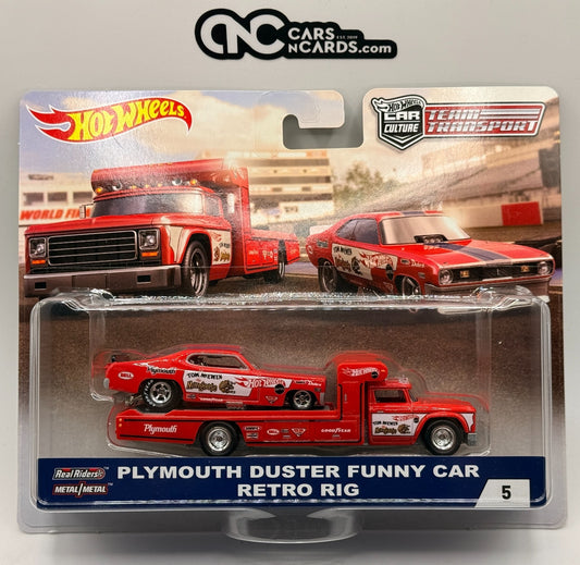 2018 Hot Wheels Premium Team Transport #5 Plymouth Duster Mongoose Soft Corners