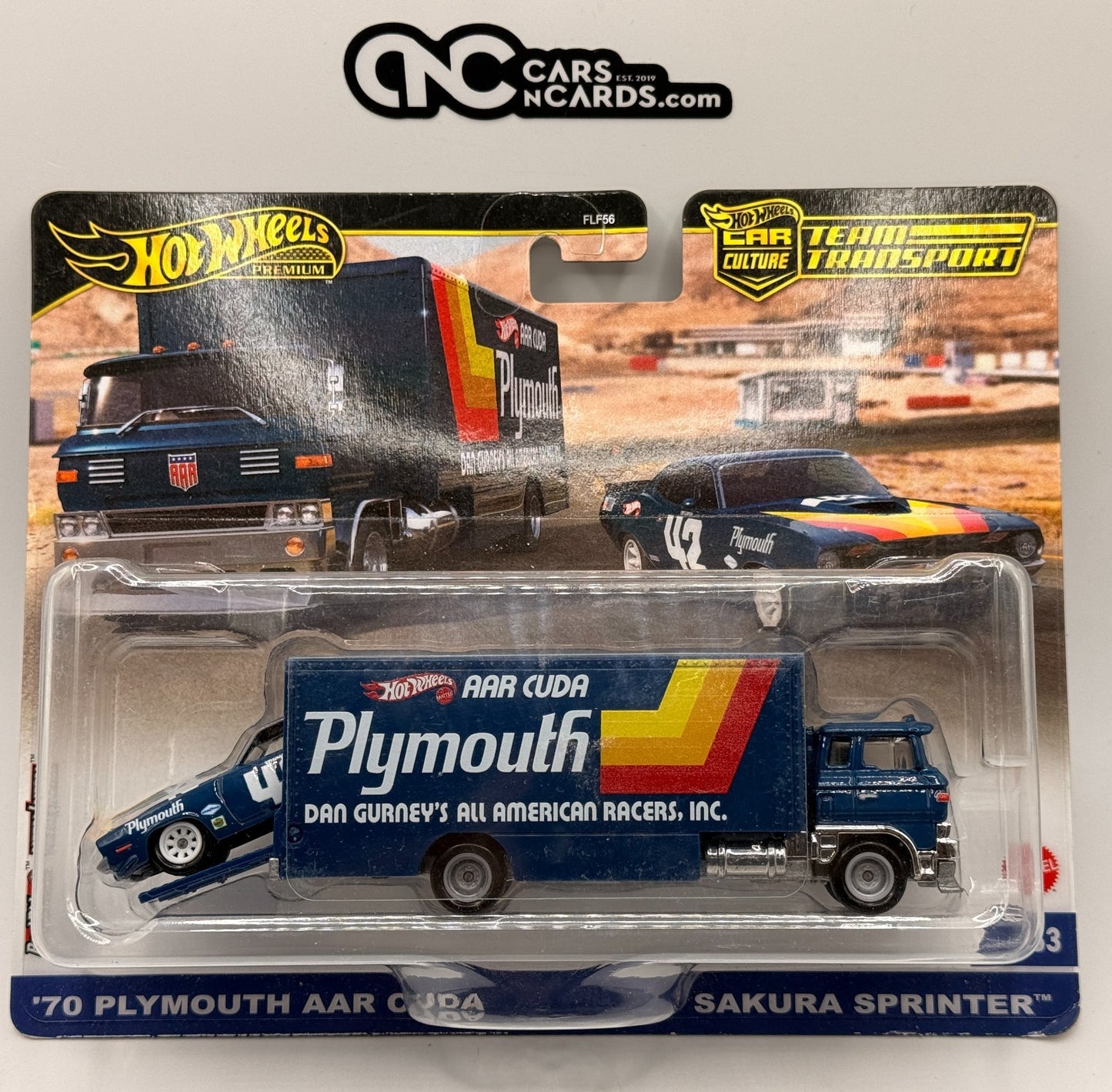 2024 Hot Wheels Premium Team Transport #63 '70 Plymouth AAR CUDA (Bent Corners)