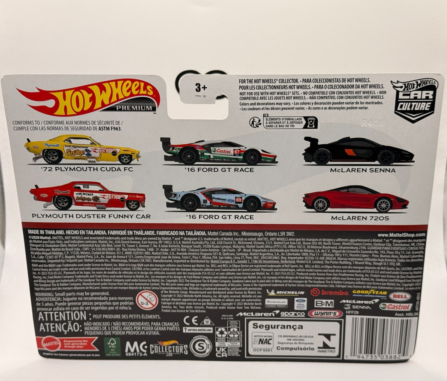 2022 Hot Wheels Premium Car Culture 2 Pack '72 Cuda FC & Duster Snake & Mongoose
