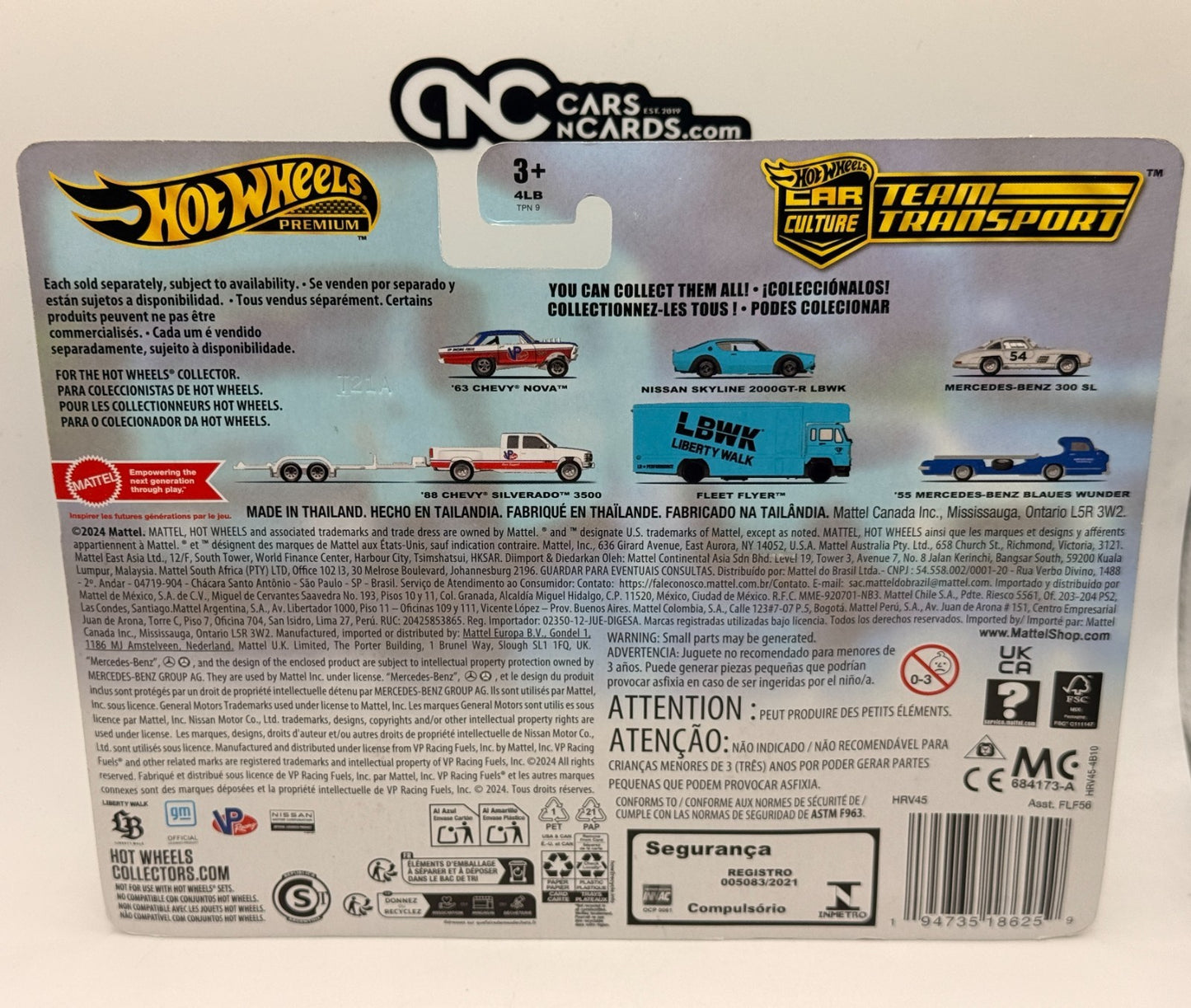 2024 Hot Wheels Premium Team Transport #69 Nissan Skyline LBWK (Bent Corners)