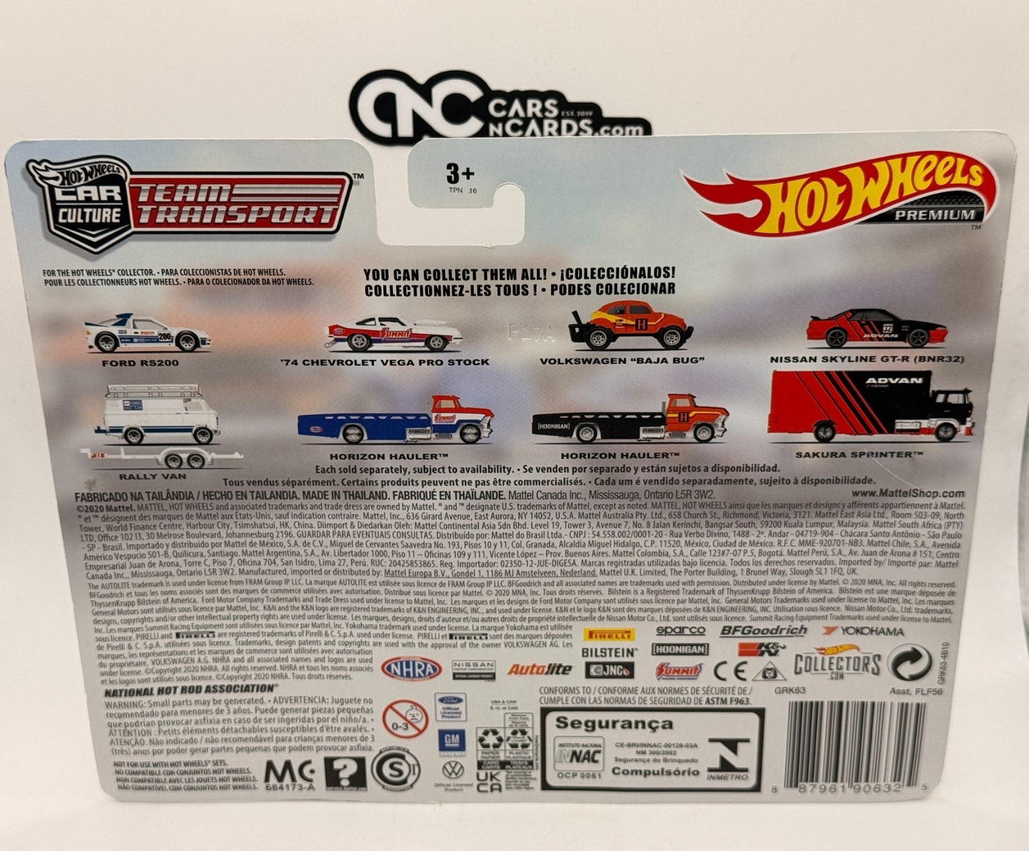 2021 Hot Wheels Premium Team Transport #34 '74 Chevrolet Vega (Bent Corners)