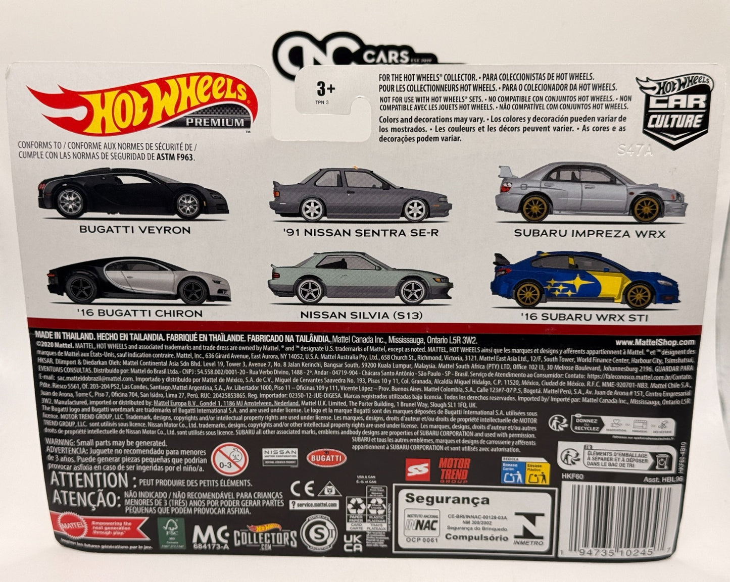 2023 Hot Wheels Premium Car Culture 2 Pack Subaru Impreza WRX & Subaru WRX STI