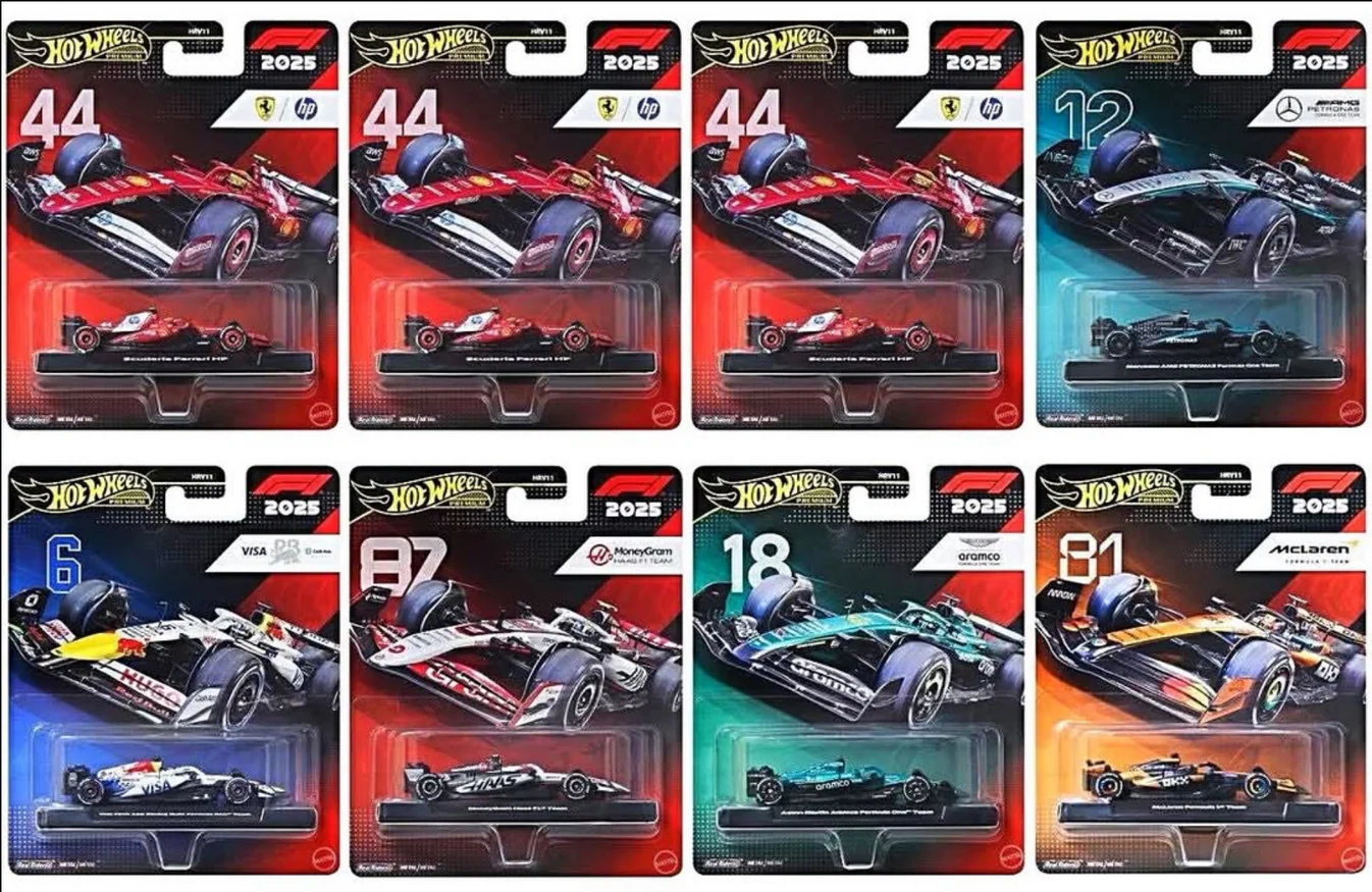 2026 Hot Wheels Premium 1:64 F1 2025 Racing Premium L Assortment Factory Sealed