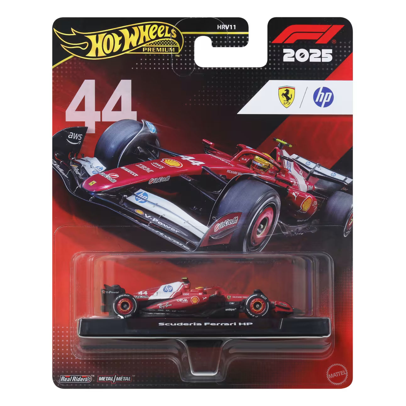 2026 Hot Wheels Premium F1 2025 Formula 1 Lewis Hamilton #44 Scuderia Ferrari