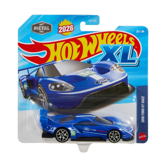 2026 Hot Wheels XL 21/24 2016 Ford GT Race Ford Performance Blue (Soft Corners)