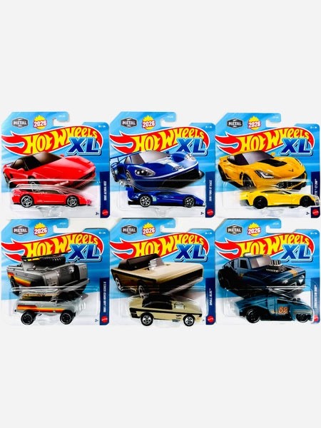2026 Hot Wheels XL JKL02-979D Full Case of 6 Cars Factory Sealed Case