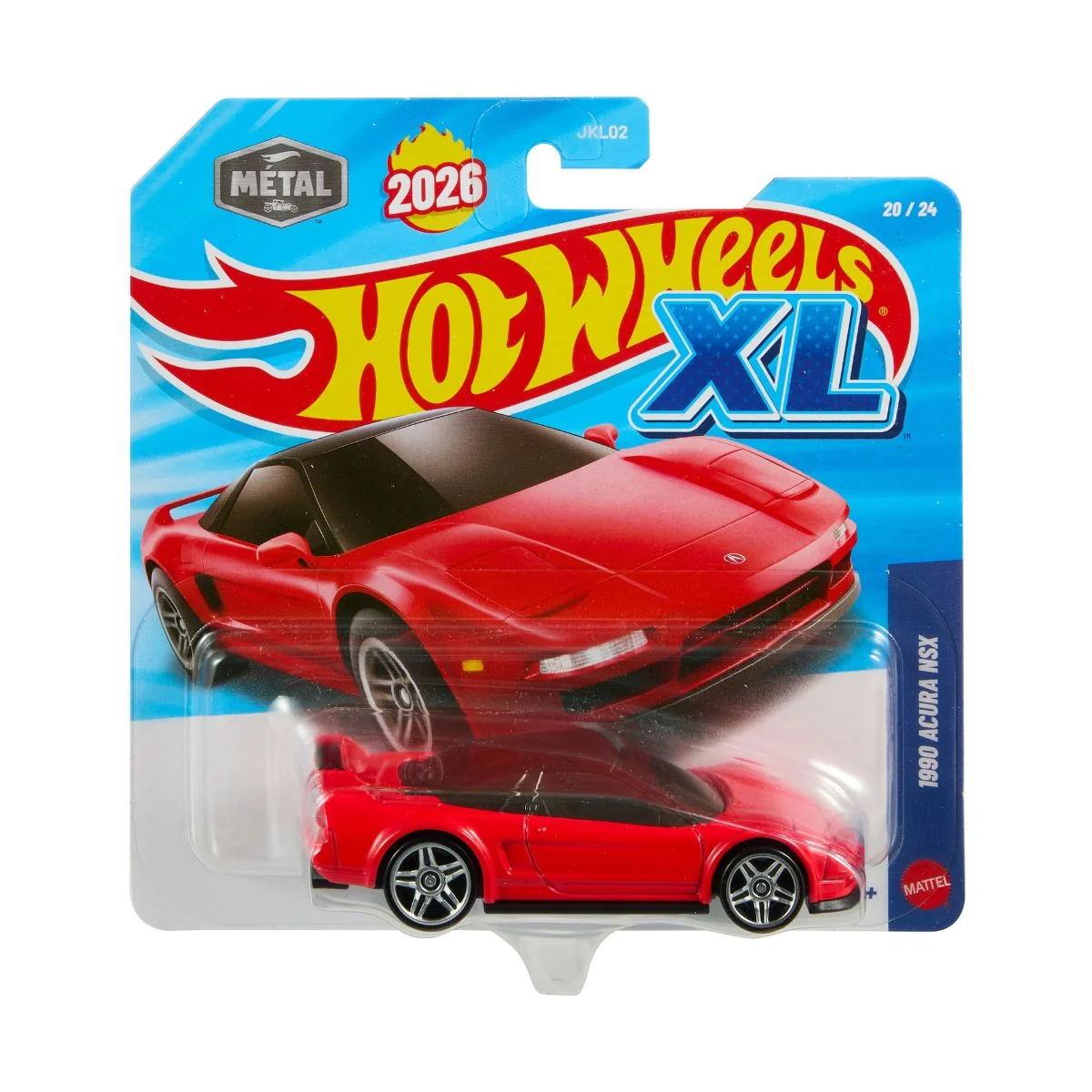 2026 Hot Wheels XL 20/24 1990 Acura NSX Red (Soft Corners)