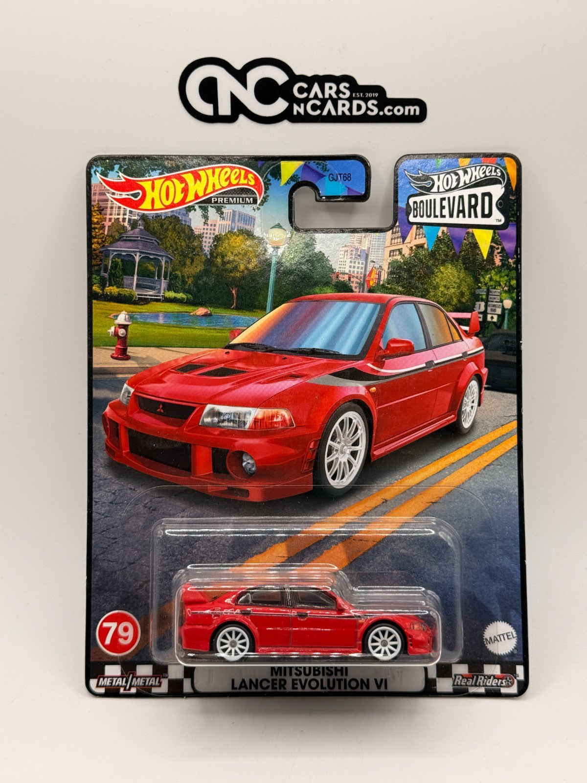 2023 Hot Wheels Premium Boulevard #79 Mitsubishi Lancer Evolution VI Red