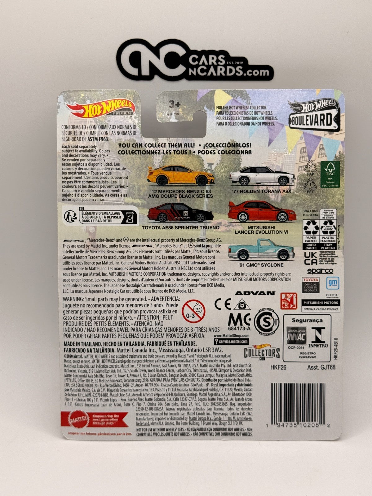 2023 Hot Wheels Premium Boulevard #79 Mitsubishi Lancer Evolution VI Red