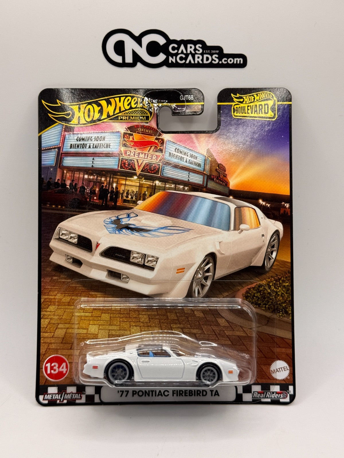 2025 Hot Wheels Premium Boulevard #134 '77 Pontiac Firebird TA White