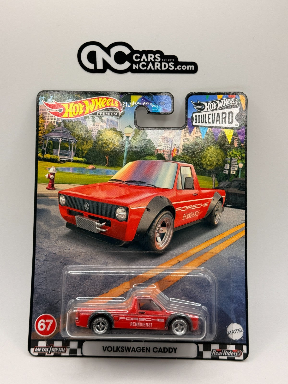 2023 Hot Wheels Premium Boulevard #67 Volkswagen Caddy Porsche Renndienst