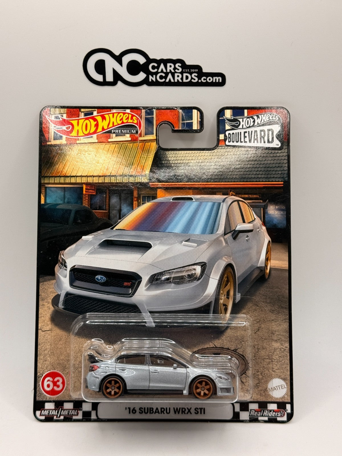 2021 Hot Wheels Premium Boulevard #63 '16 Subaru WRX STI Gray