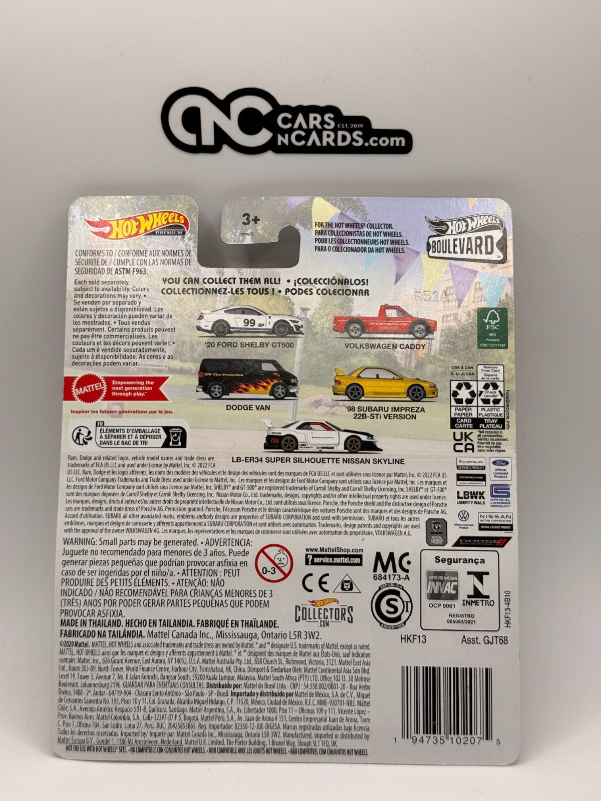 2023 Hot Wheels Premium Boulevard #67 Volkswagen Caddy Porsche Renndienst