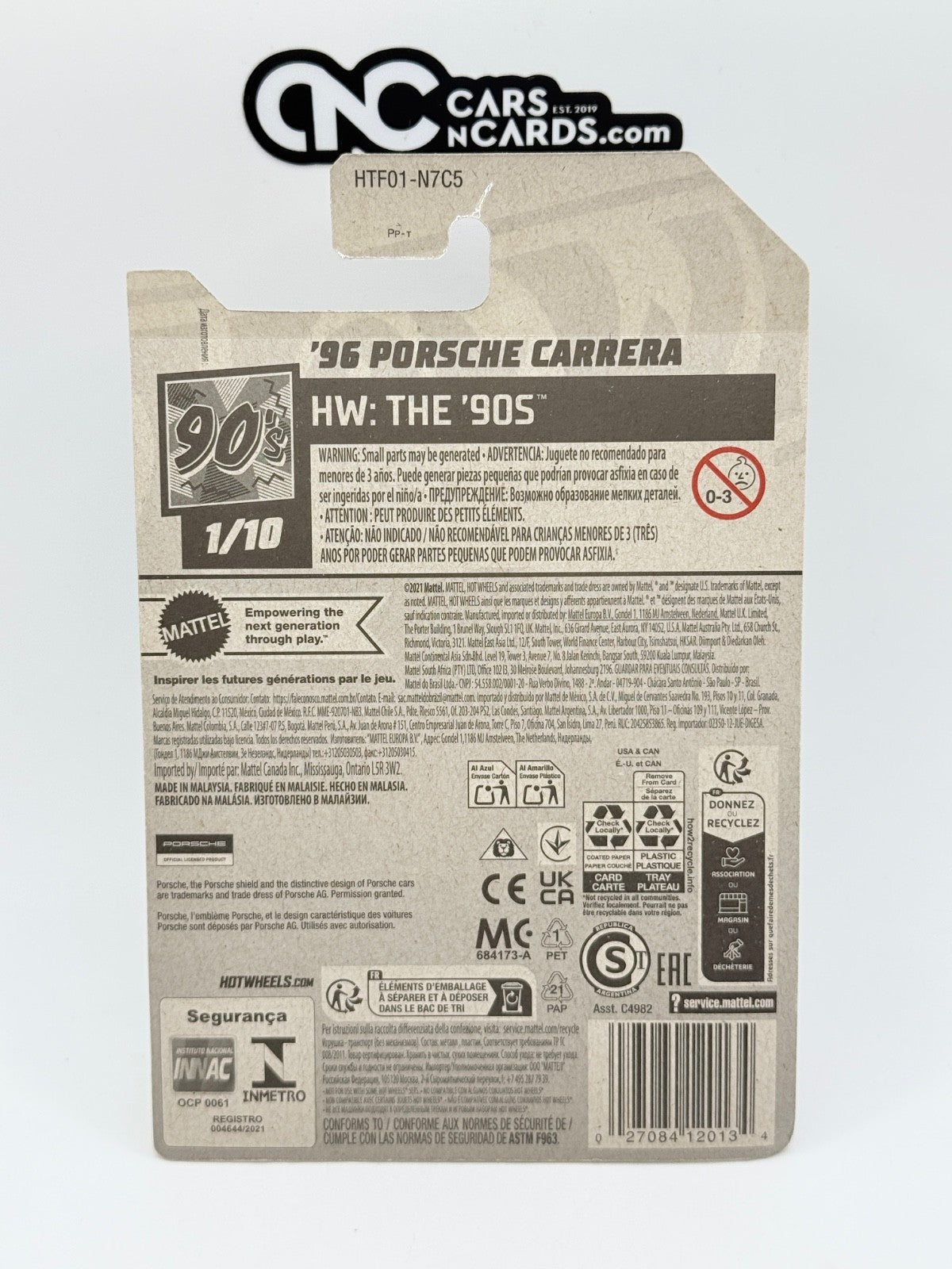 2024 Hot Wheels HW: The '90s '96 Porsche Carrera (Soft Corners)