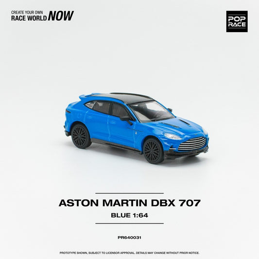 POPRACE 1:64 ASTON MARTIN DBX 707 - BLUE PR640031