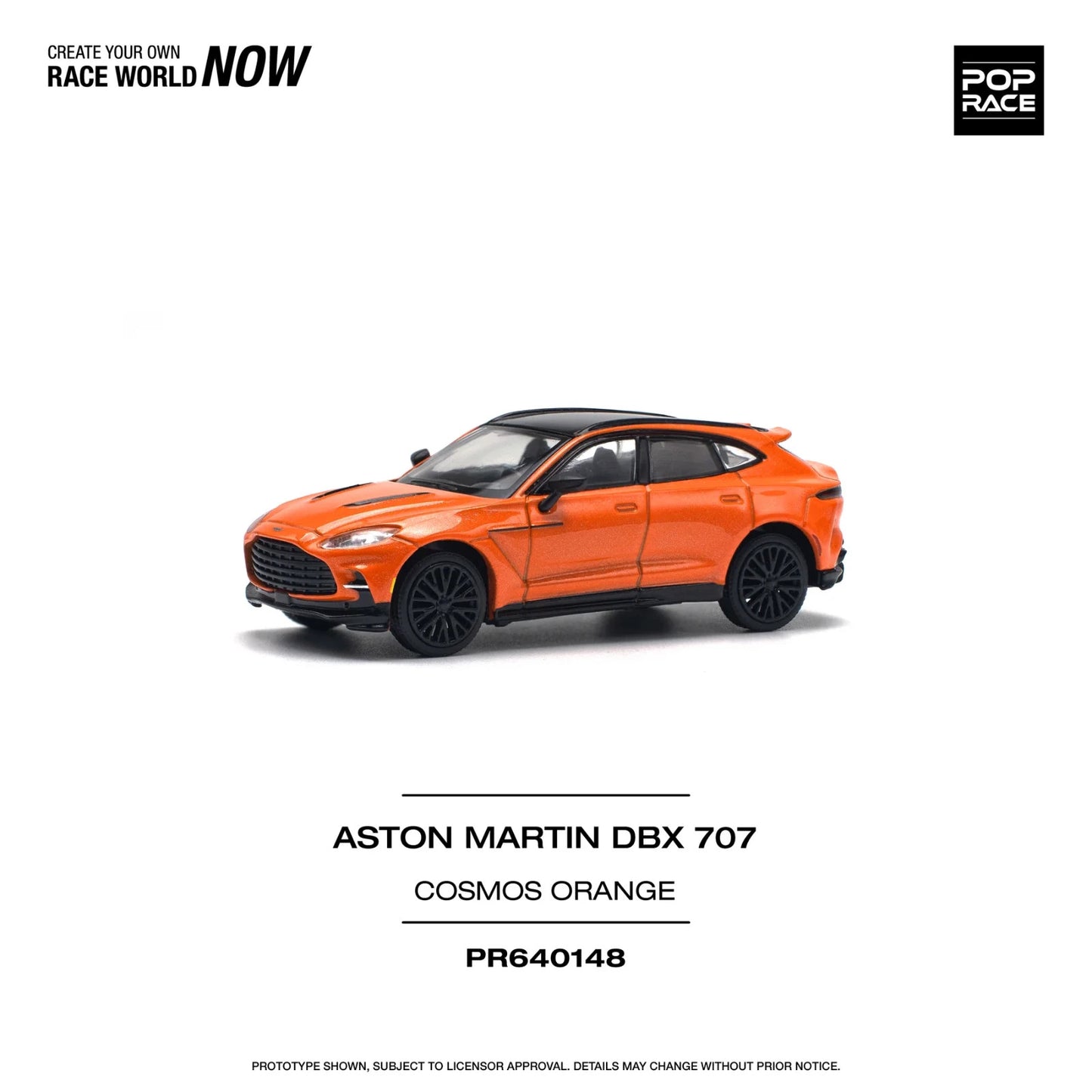POPRACE 1:64 ASTON MARTIN DBX 707 - COSMOS ORANGE PR640148