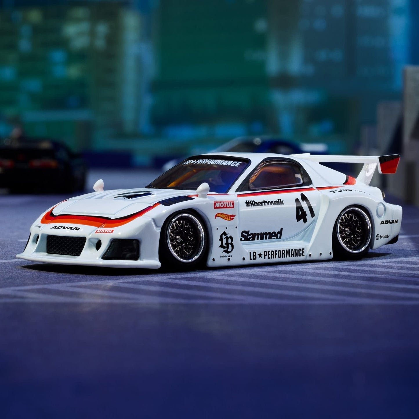 2026 Hot Wheels Elite 64 Mazda RX-7 Liberty Walk With Protector