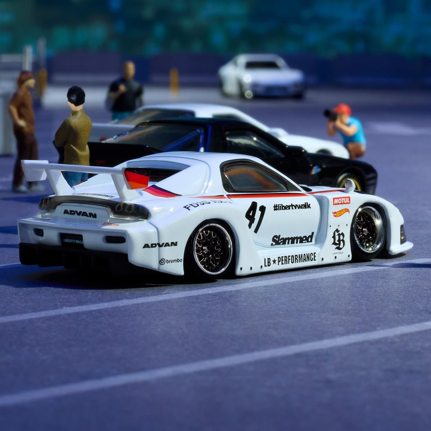 2026 Hot Wheels Elite 64 Mazda RX-7 Liberty Walk With Protector