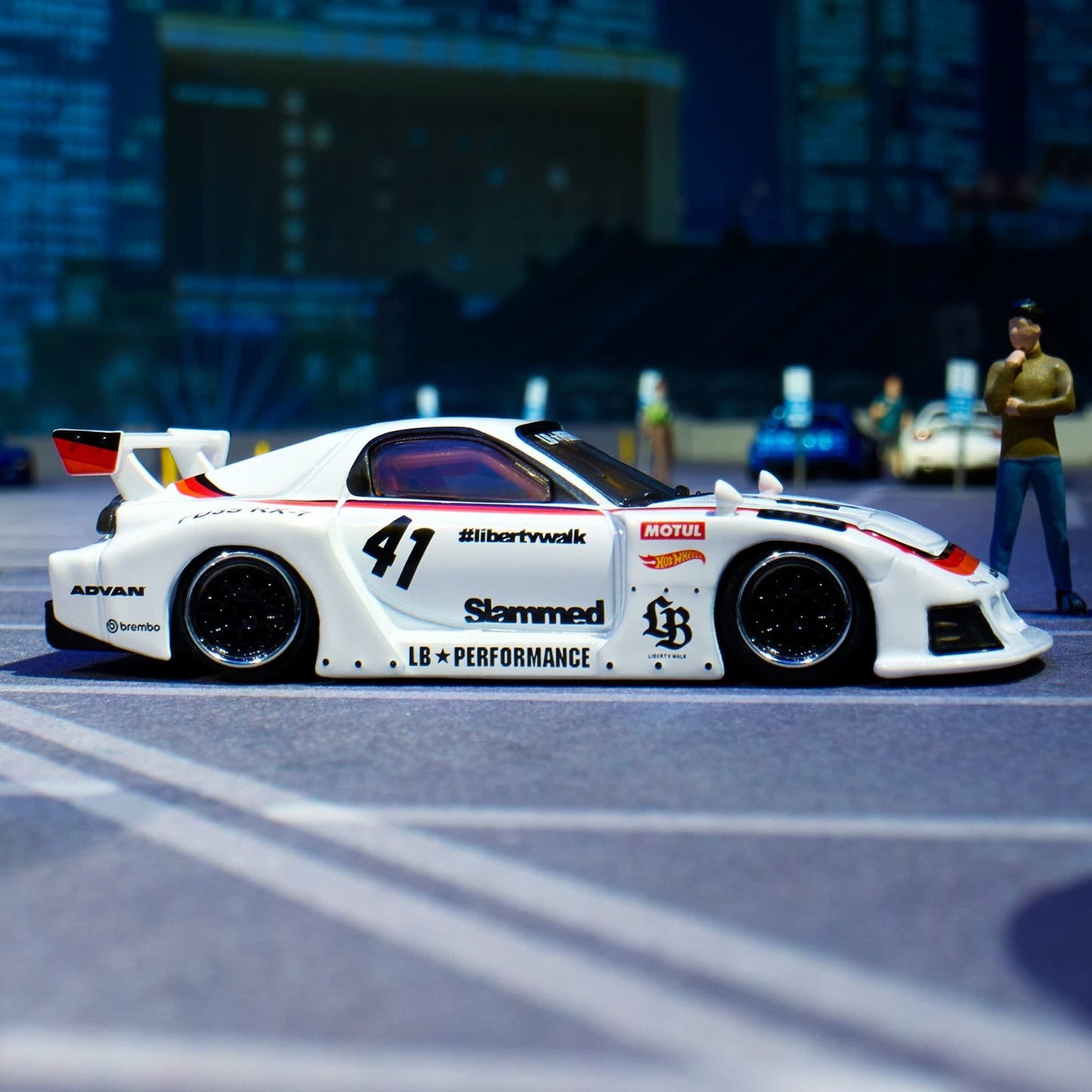 2026 Hot Wheels Elite 64 Mazda RX-7 Liberty Walk With Protector