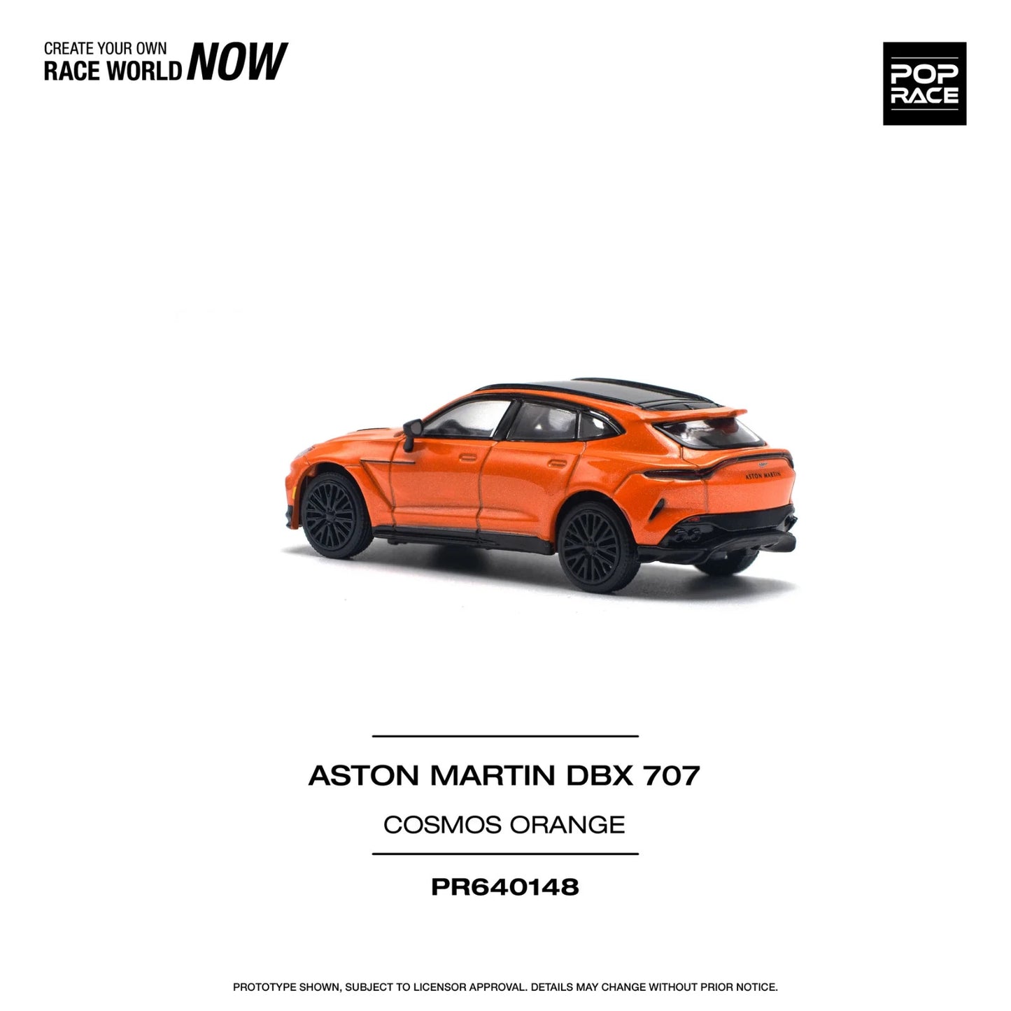 POPRACE 1:64 ASTON MARTIN DBX 707 - COSMOS ORANGE PR640148