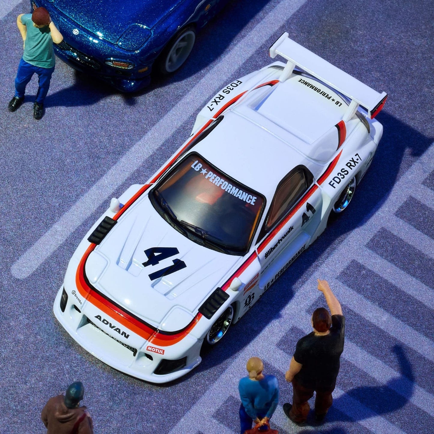 2026 Hot Wheels Elite 64 Mazda RX-7 Liberty Walk With Protector