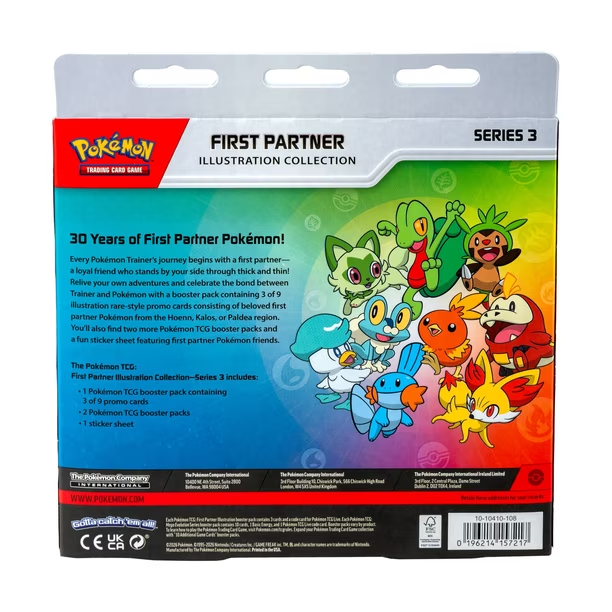 Pokemon First Partner Illustration Collections - Series 3 Sealed Box
