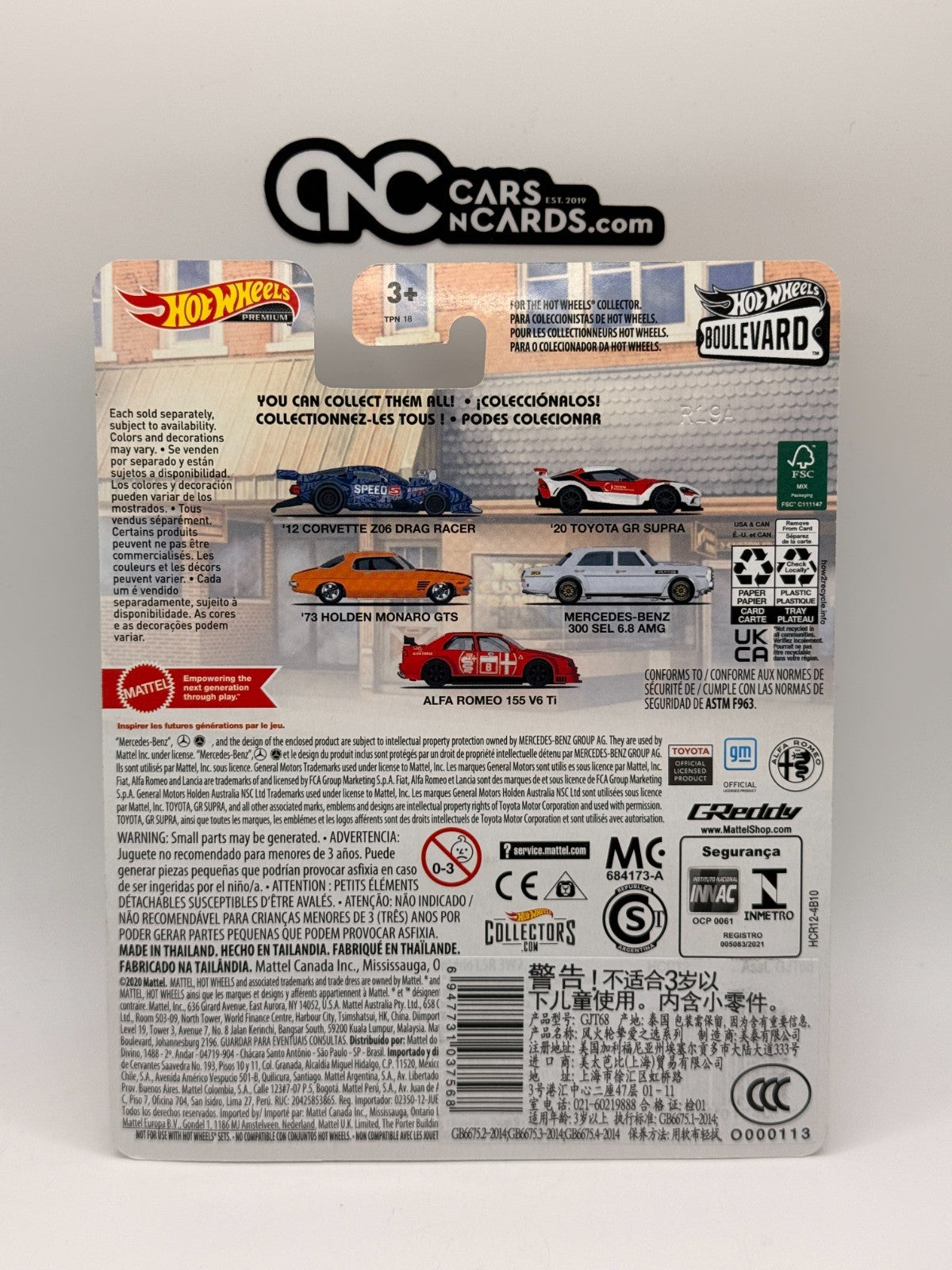 2022 Hot Wheels Premium Boulevard #51 '12 Corvette Drag Racer Laughlin