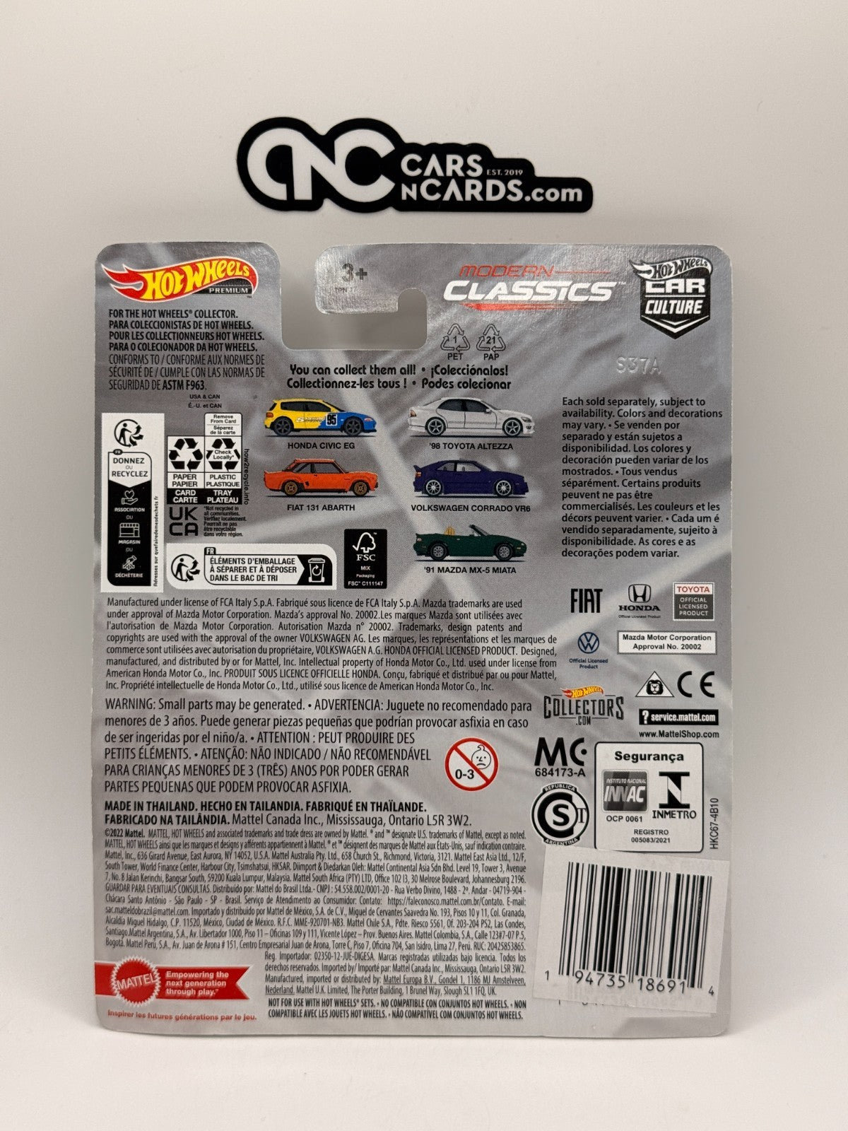 2023 Hot Wheels Premium Car Culture Modern Classics Honda Civic EG Spoon Sports