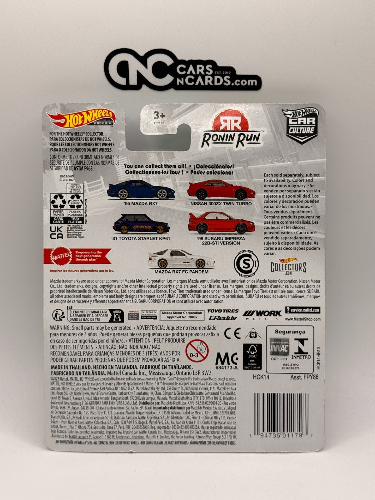 2023 Hot Wheels Premium Car Culture Ronin Run 4/5 '98 Subaru Impreza 22B-STi