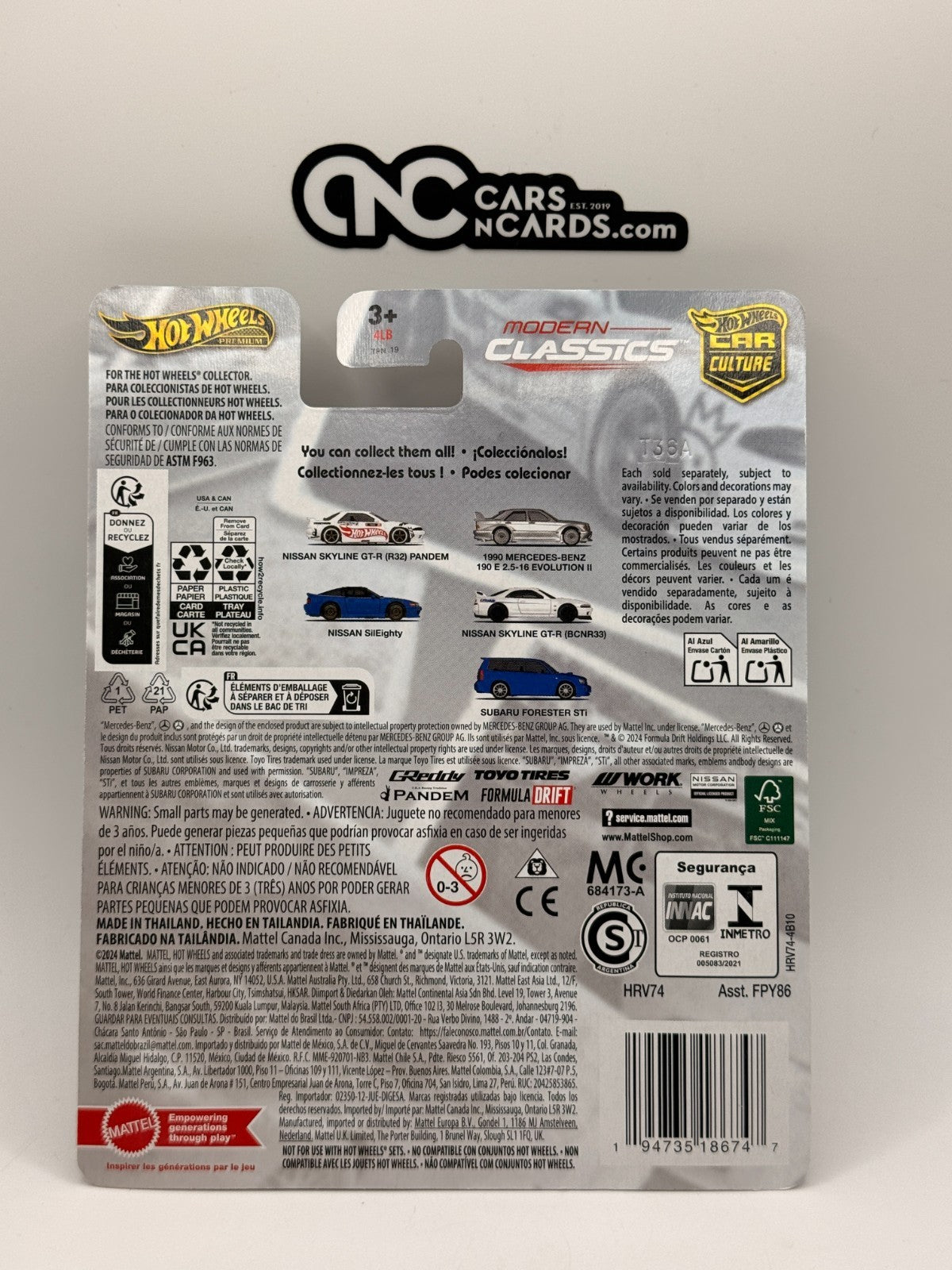 2024 Hot Wheels Premium Modern Classics 5/5 Subaru Forester STi Blue