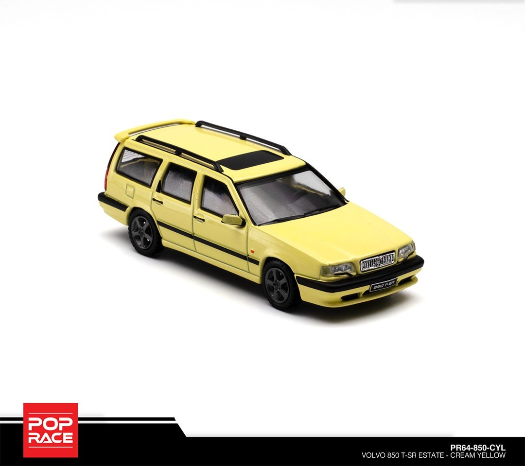 POPRACE 1:64 Volvo 850 T-5R Cream Yellow PR64-850-CYL