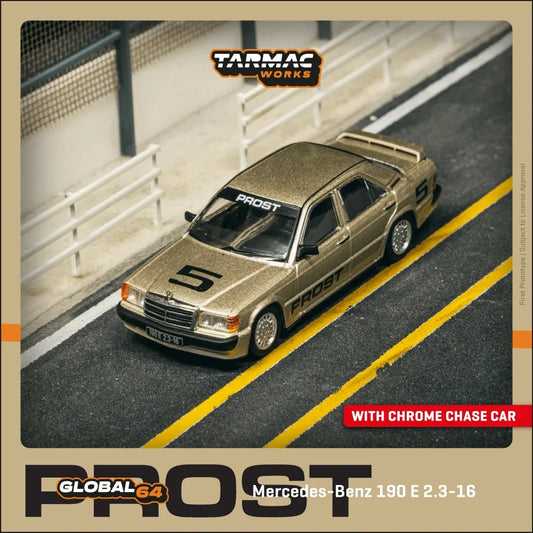 TARMAC WORKS GLOBAL64 1:64 Mercedes-Benz 190 E 2.3 Race of Champions 1984 Prost