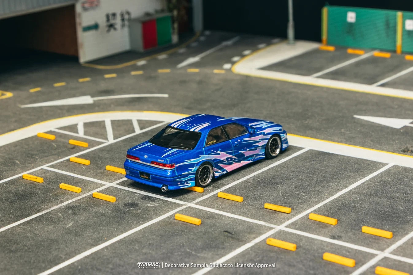 TARMAC WORKS GLOBAL64 VERTEX Toyota Mark II JZX100 Blue Metallic T64G-024-BL
