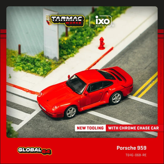 TARMAC WORKS GLOBAL64 1:64 Porsche 959 Red T64G-068-RE