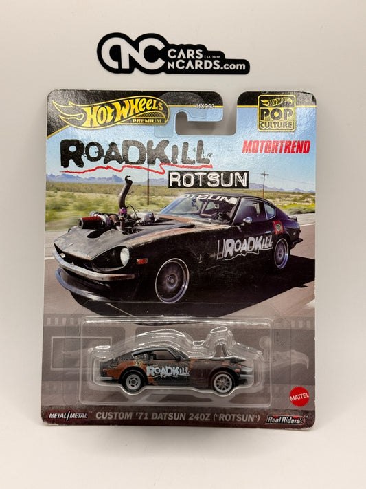2023 Hot Wheels Premium Pop Culture Roadkill Rotsun Custom '71 Datsun 240Z