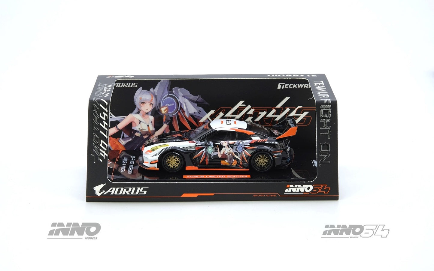 INNO64 1:64 GT-R R35 WIDEBODY AORUS X INNO64 Limited Edition IN64-R35LB-AORUS