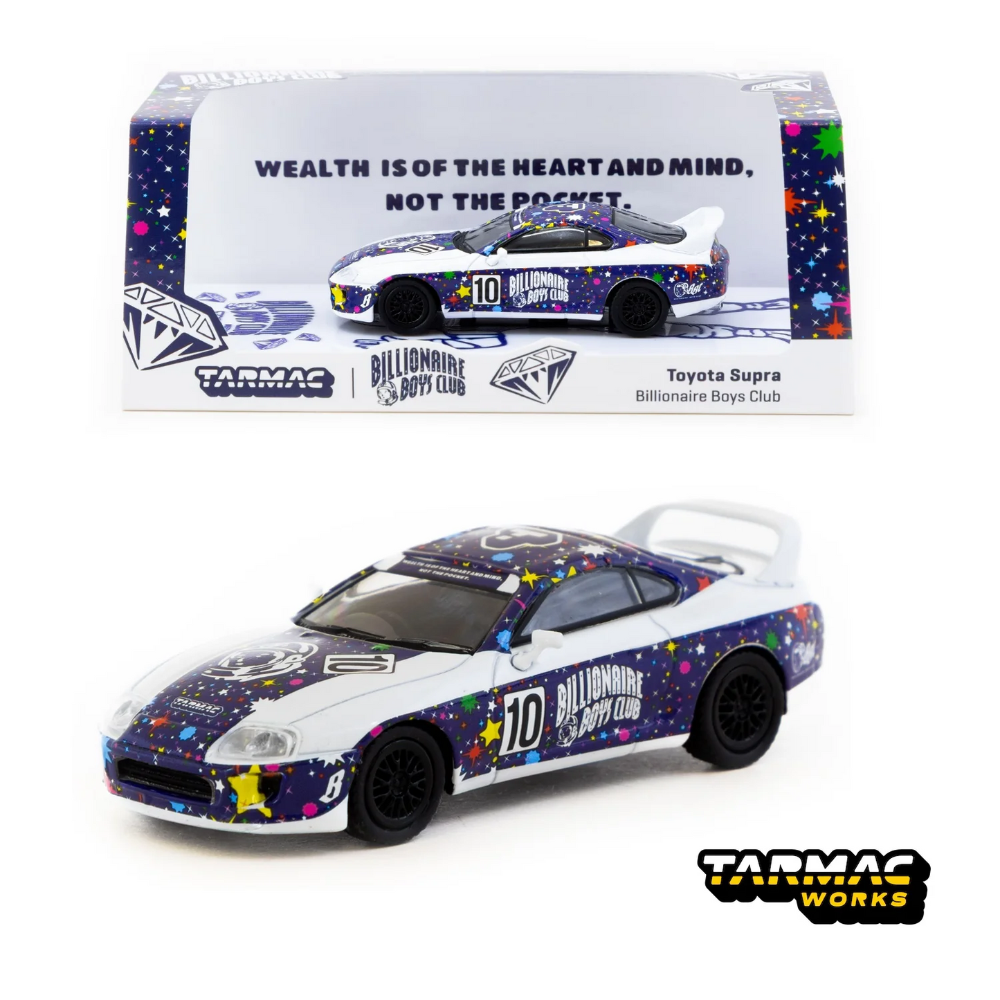 TARMAC WORKS 1:64 Toyota Supra Billionaire Boys Club Special Edition T64-011-BBC