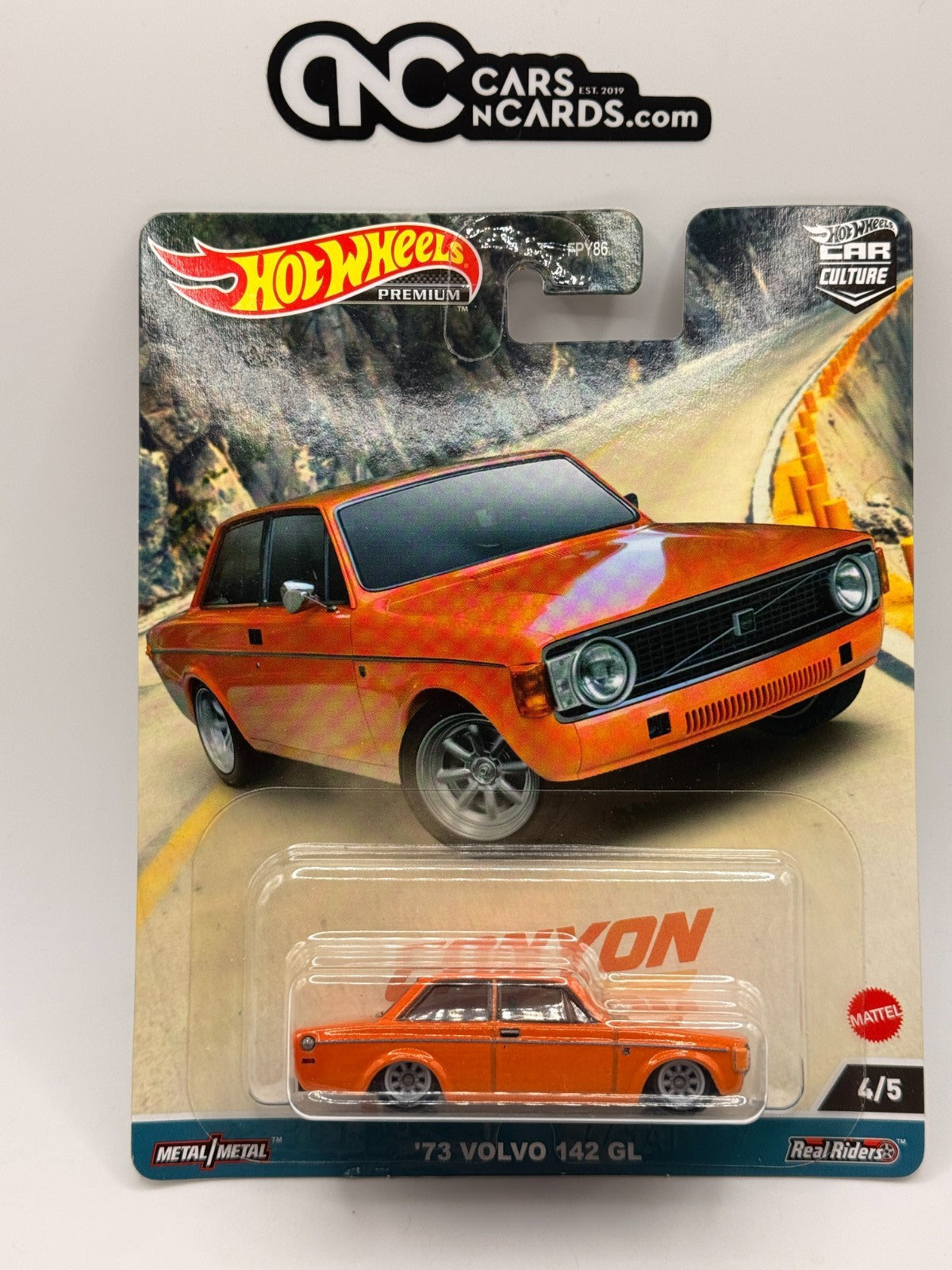 2023 Hot Wheels Premium Car Culture Canyon Warriors '73 Volvo 142 GL 4/5