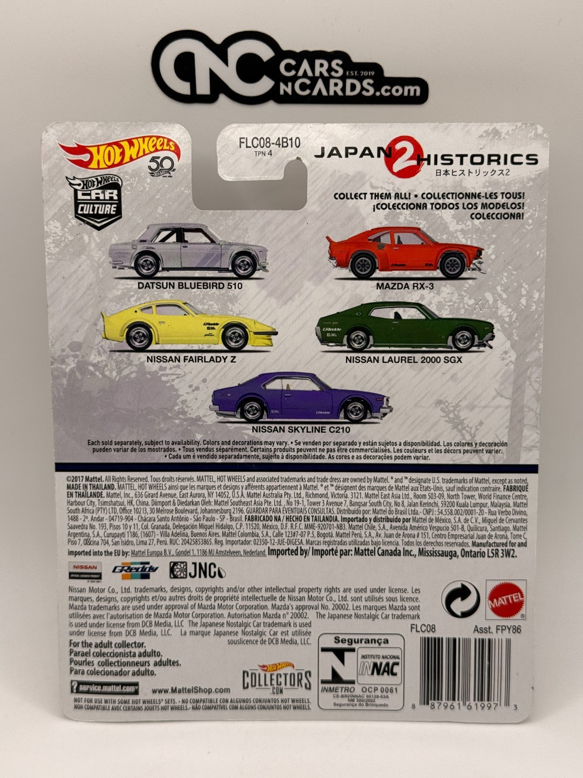 2018 Hot Wheels Premium Car Culture 3/5 Japan Historics 2 Nissan Fairlady Z