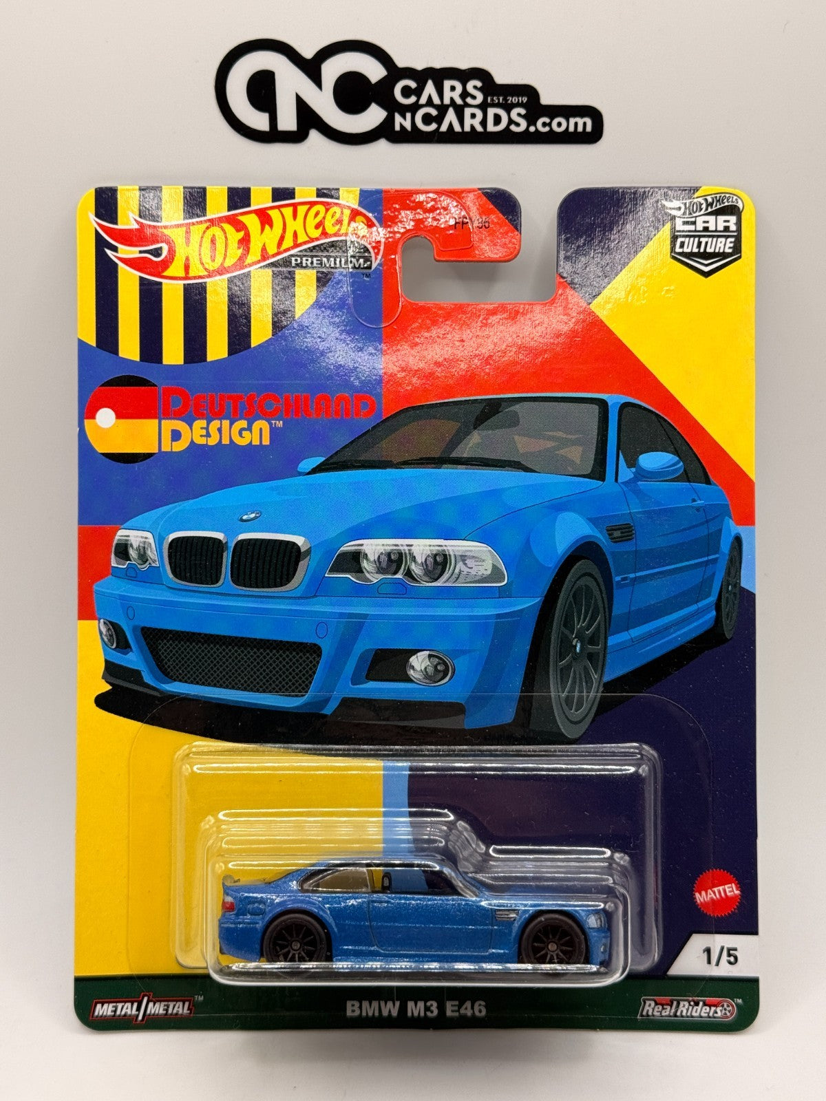 2022 Hot Wheels Premium Car Culture Deutschland Design 1/5 BMW M3 E46 Blue
