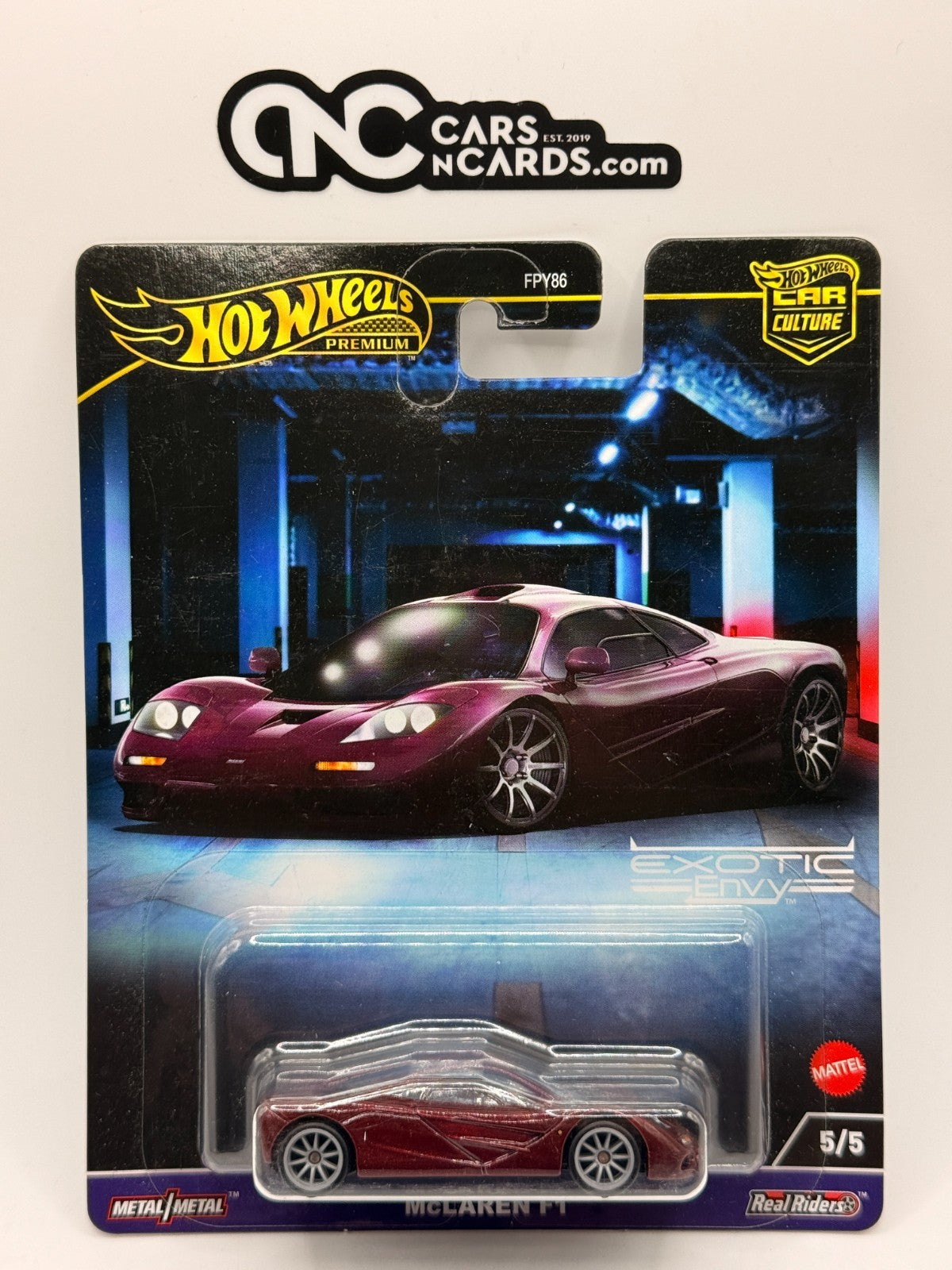 2024 Hot Wheels Premium Car Culture Exotic Envy 5/5 McLaren F1 Red
