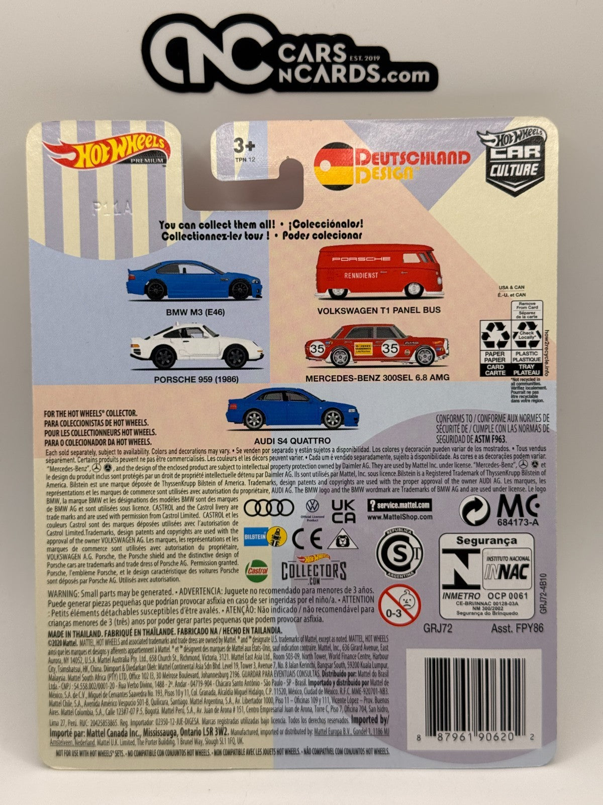2022 Hot Wheels Premium Car Culture Deutschland Design 1/5 BMW M3 E46 Blue