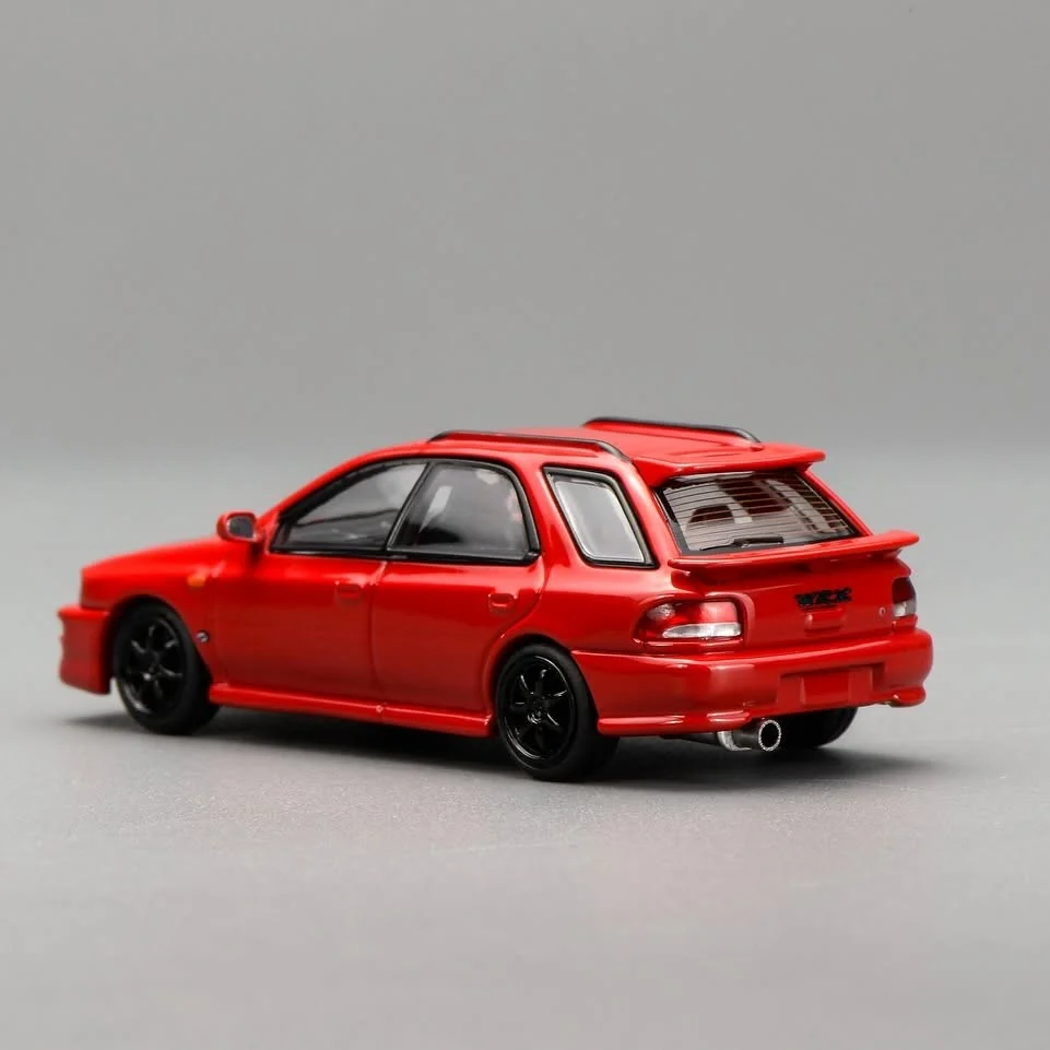MOTORHELIX 1:64 SUBARU Impreza Wagon WRX STi Ver. VI Cherry Blossom Red M67106